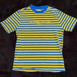 Guess x A$AP Rocky Blue & Yellow Striped Tee